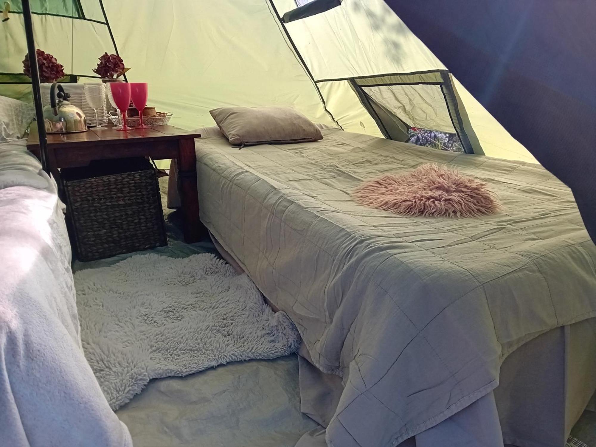 Indian Tent Tipi In Shared Lot And Shared Bathroom Mrse 外观 照片